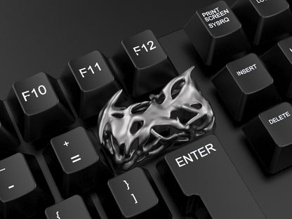 “Poison Thorn” resin personalized keycap, 2U backspace key creative keycap, hollowed out  Imitation of metal art decorative keycap