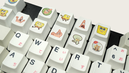 SpongeBob SquarePants, Heat Sublimation Personalized Pattern 1U, PTB Material Personalized Decorative Keycap Set