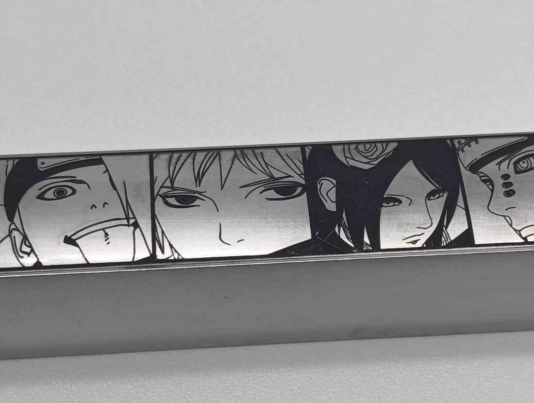 Naruto, Akatsuki member, metal space personalized keycaps, anime game character peripheral decorative keycaps.