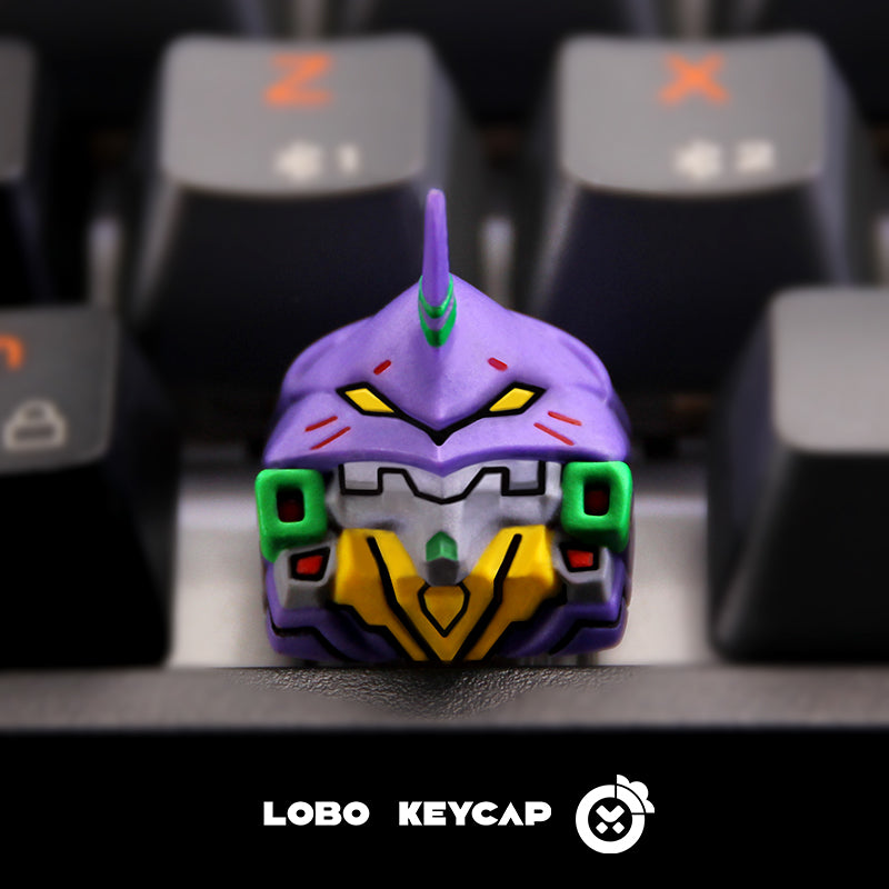 EVA， Mech series, multi-color resin personalized keycaps, creative handmade keycaps for anime and gaming peripherals