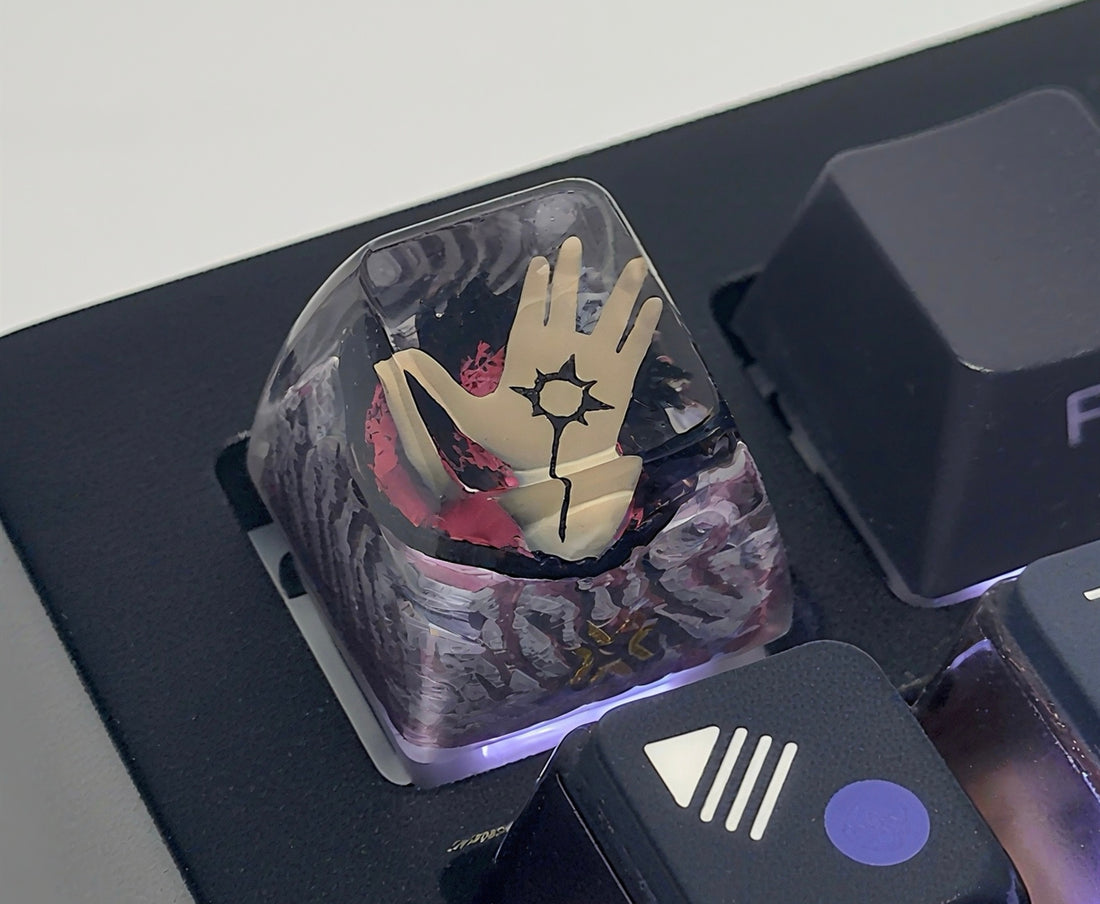 VALORANT, Vampire, Crystal drops of glue material, anime and game creative personalized keycaps, handmade keycaps
