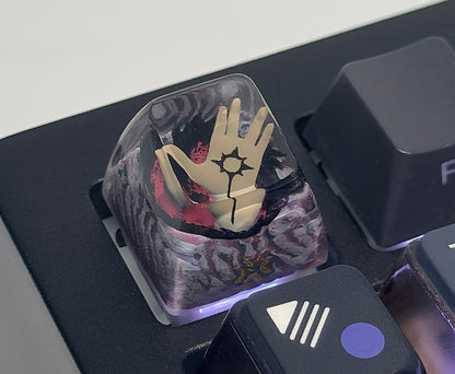 VALORANT, Vampire, Crystal drops of glue material, anime and game creative personalized keycaps, handmade keycaps