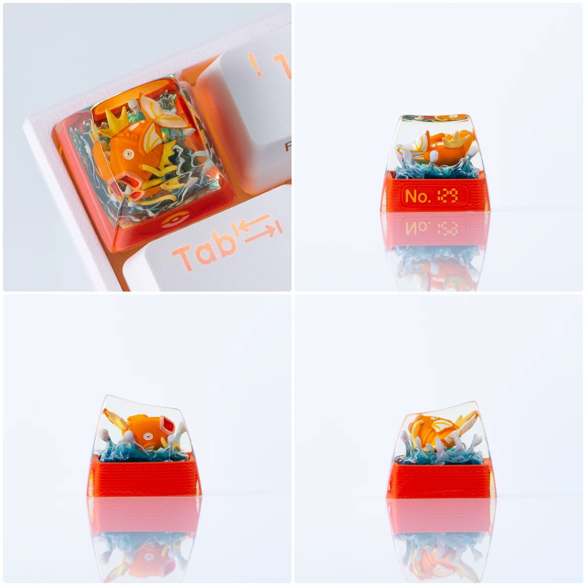Pet Pok é mon Collection, Crystal Drops of Glue Material Artisankeycaps, Anime, Game, Culture, Creativity, Peripheral Decoration, Personalized Keycaps