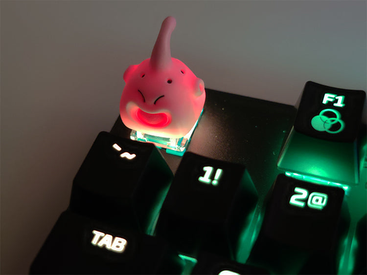 Dragon Ball，Majin Buu， Resin molded personalized keycaps, mechanical keyboard decorative keycaps, cartoon character keycaps.