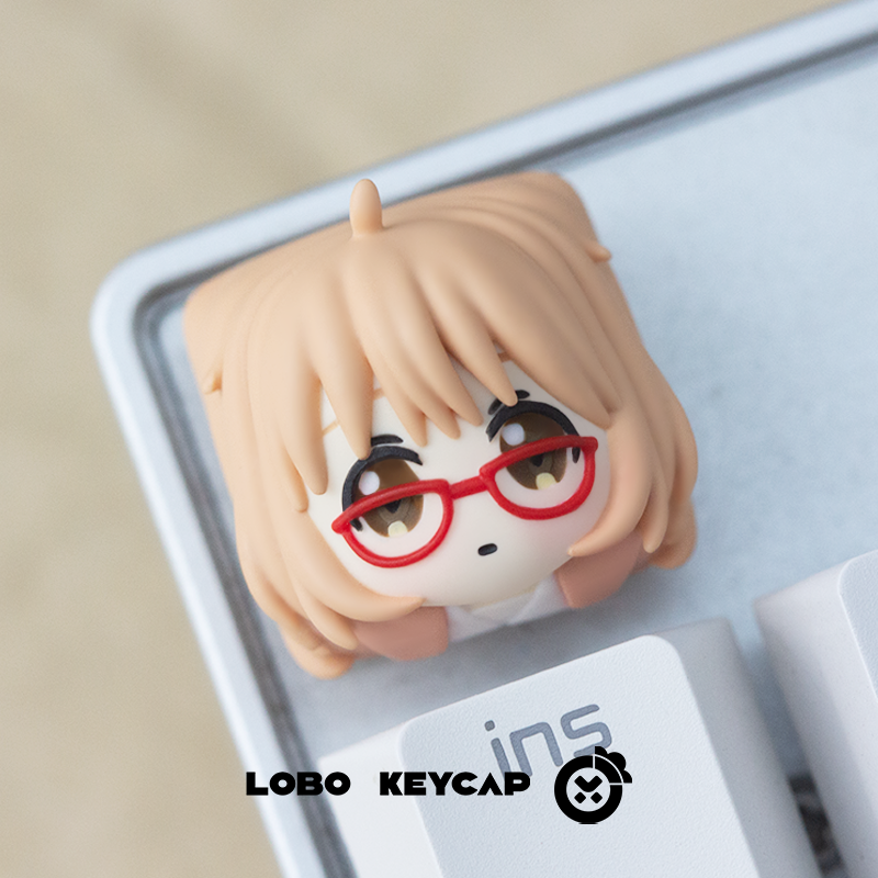 Beyond the Boundary,Kuriyama Mirai, Multi colored resin molded personalized keycaps