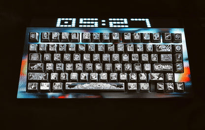 DRAGON BALL Character Complete Set, with a full set of 87 key personalized keycaps. Metals, zinc, aluminum, titanium. Anime game keycaps