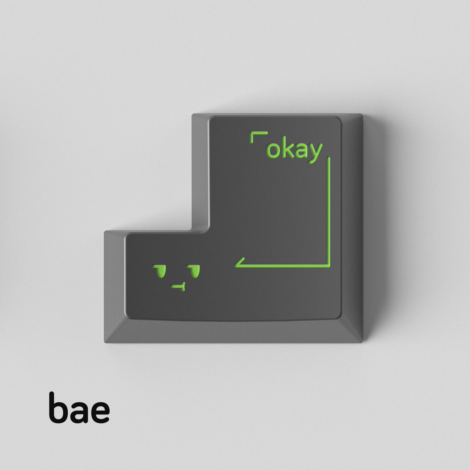 Simple smiley face expression personalized PC metal keycap smiley face customization mechanical keyboard customization keycap