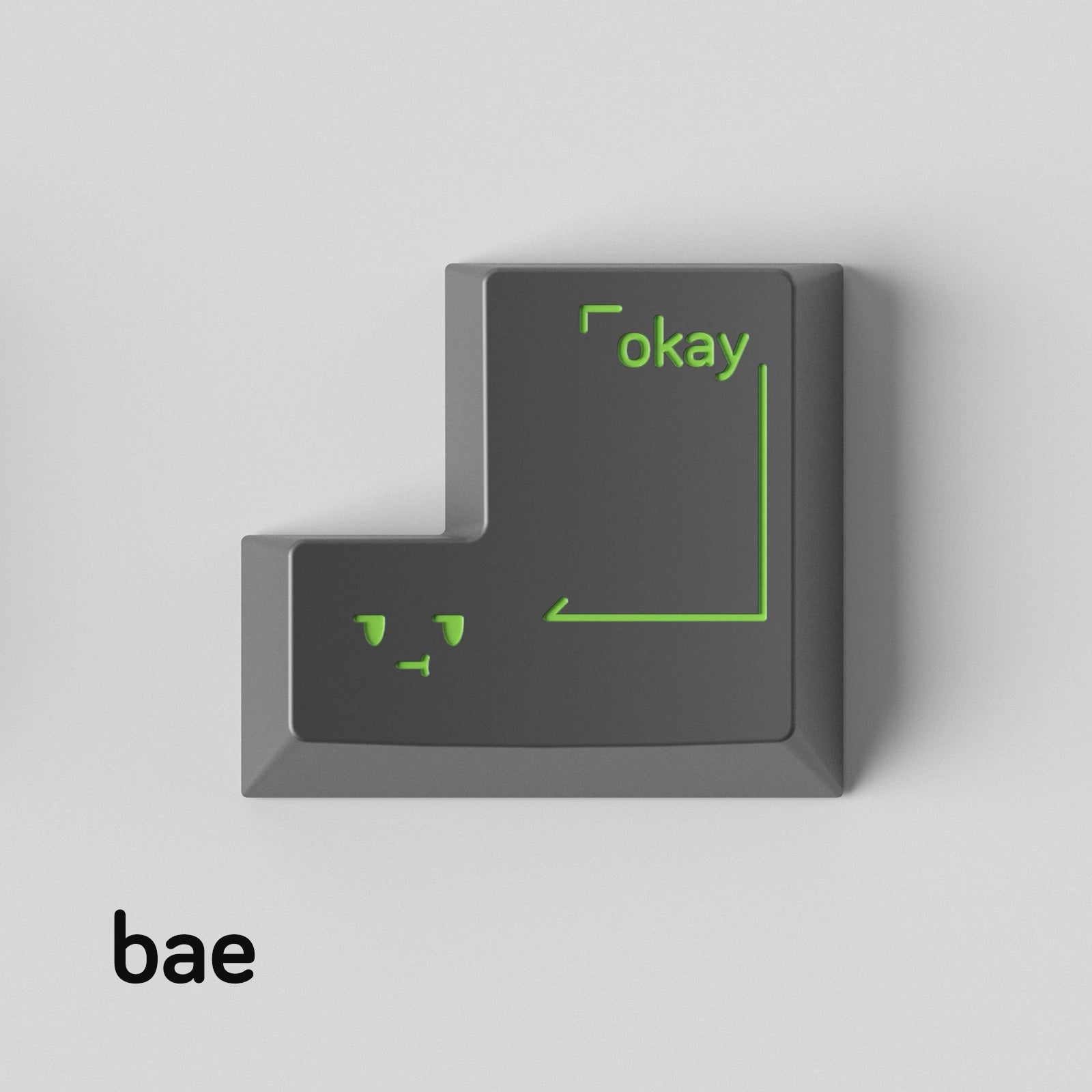 Simple smiley face expression personalized PC metal keycap smiley face customization mechanical keyboard customization keycap