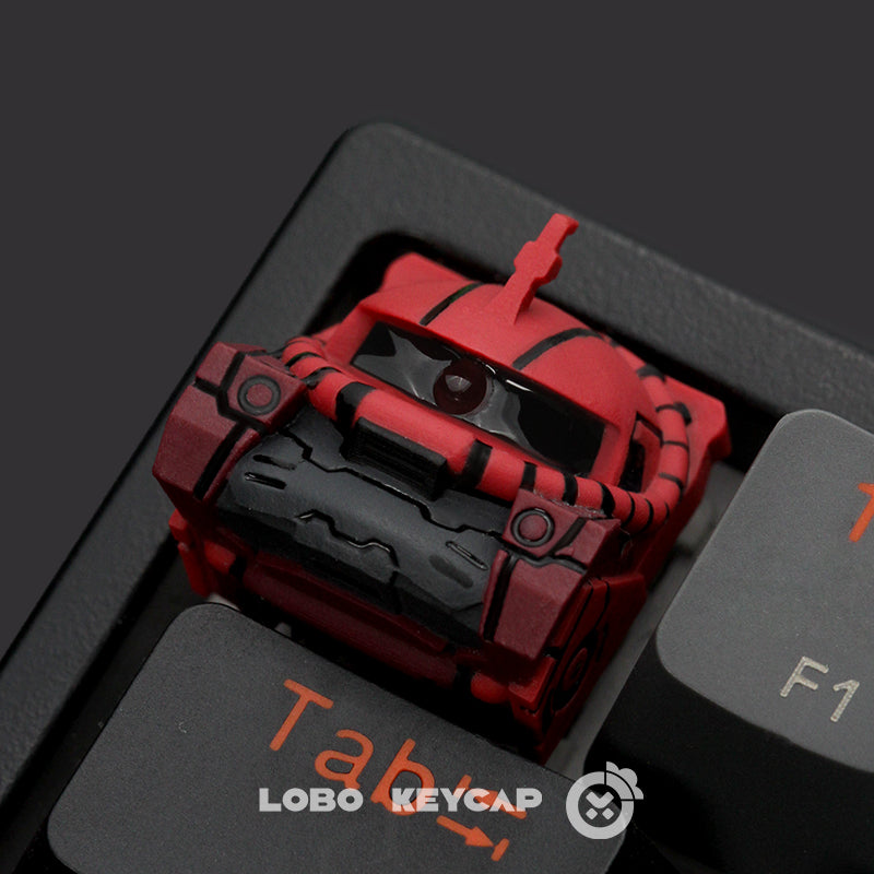 Mobile Suit Gundam MS-05 Keycap Personalized Resin Art Keycap Mechanical Keyboard Transparent Keycap