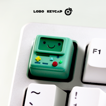 Adventure Time, BMO robot, multi-color resin personalized keycaps, anime and game co branded cultural and creative keycaps