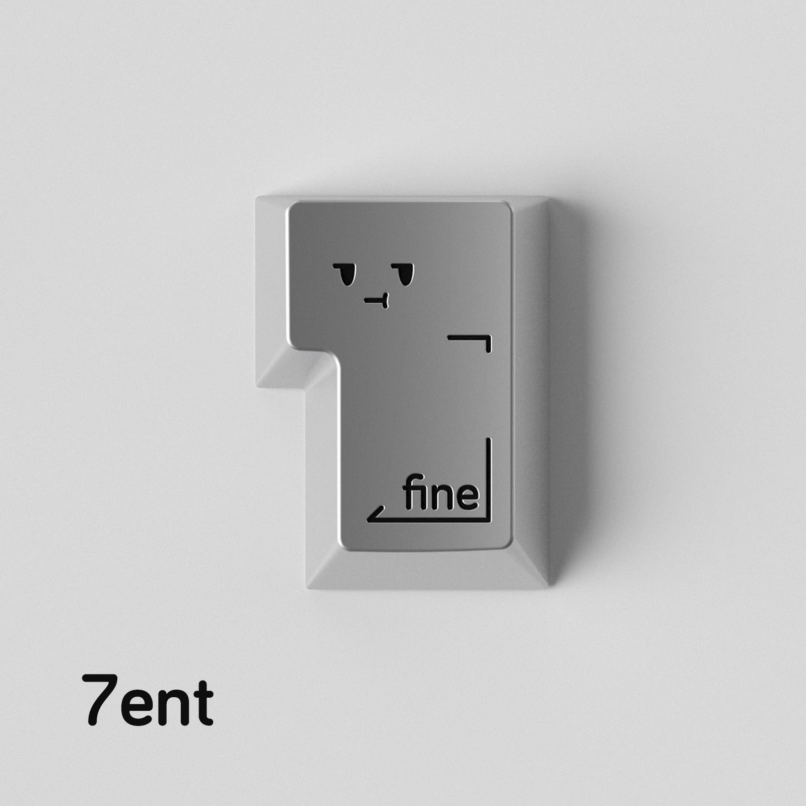 Simple smiley face expression personalized PC metal keycap smiley face customization mechanical keyboard customization keycap