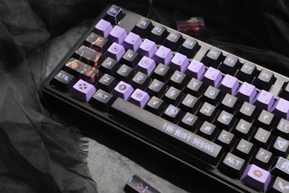 VALORANT, Vampire themed keycap anime game culture creativity peripheral mechanical keycap five sided thermal sublimation PBT material personalized keycap set
