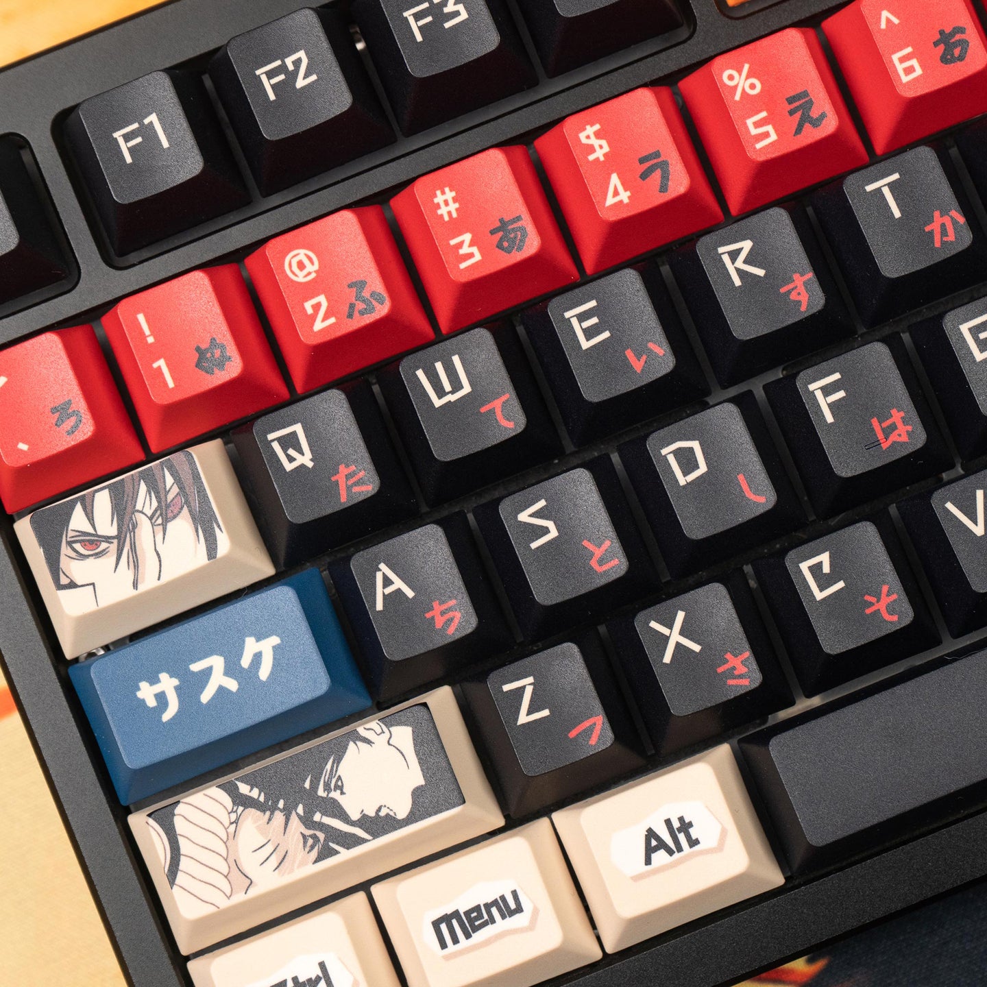 Huoying theme mechanical keyboard set keycap animation peripheral anime PBT sublimation original factory height