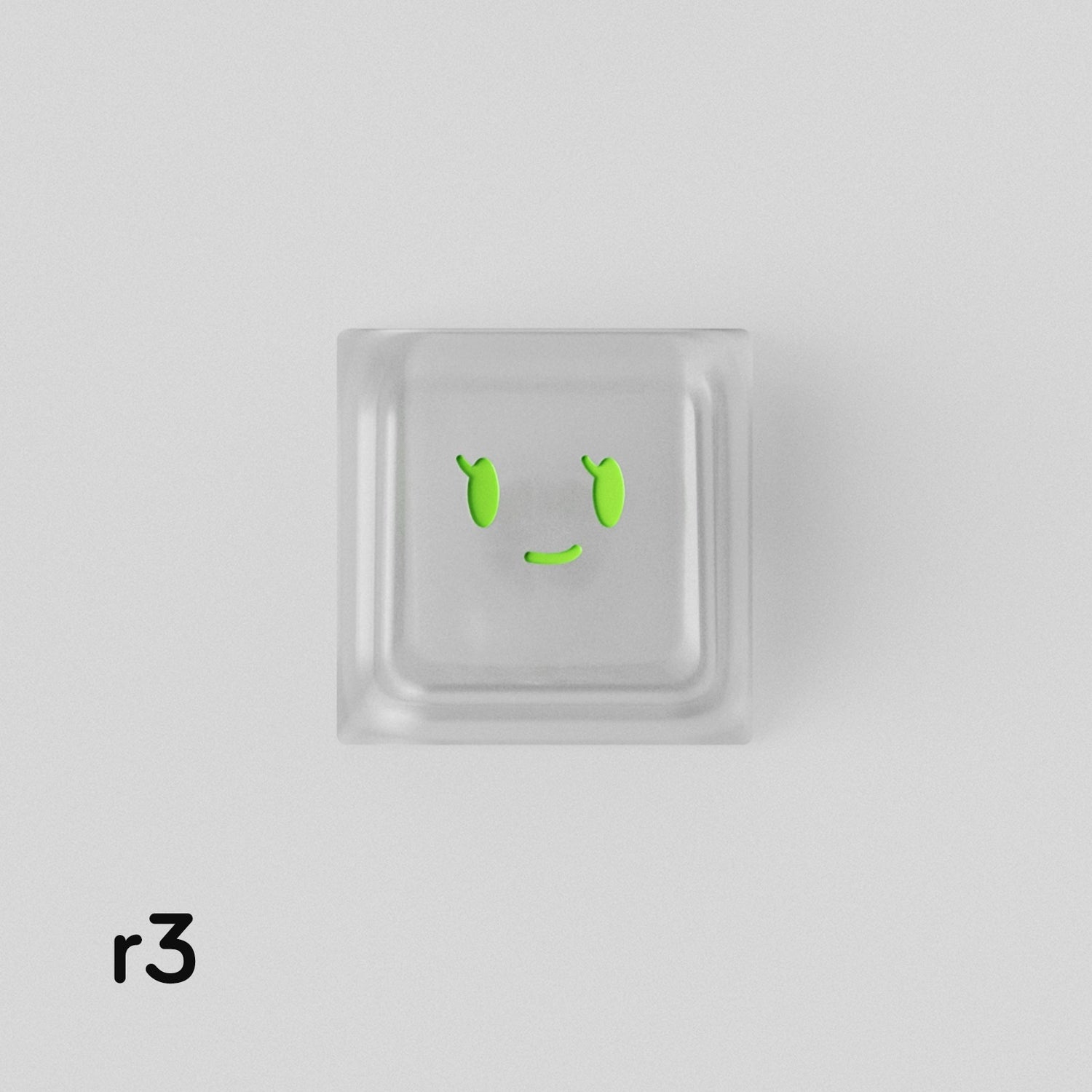 Simple smiley face expression personalized PC metal keycap smiley face customization mechanical keyboard customization keycap