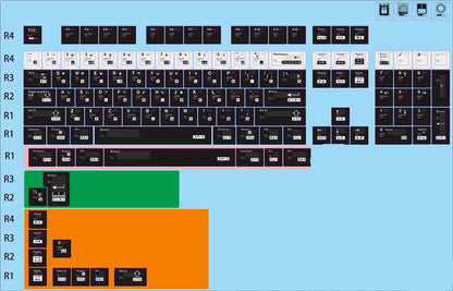 Parameterized aluminum alloy CNC keycap set, metal personalized keycap original factory height set