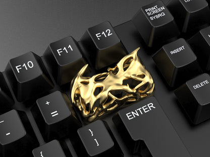 “Poison Thorn” resin personalized keycap, 2U backspace key creative keycap, hollowed out  Imitation of metal art decorative keycap