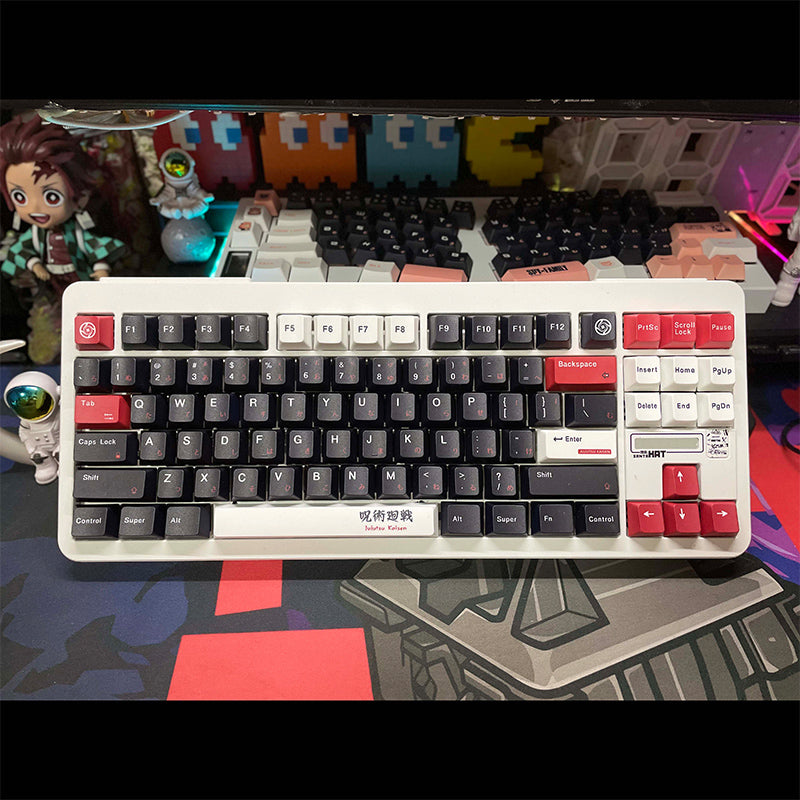 Jujutsu Kaisen Theme, PBT Material Five sided Heat Sublimation, Anime Game Series Personalized Set Decorative Keycaps