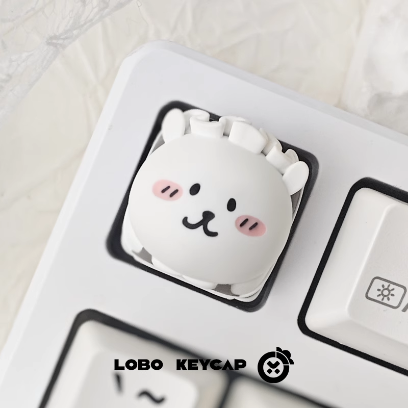 Chiikawa, Chiikawa! Theme self deprecating bear personality resin art keycap