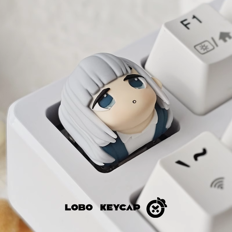 Aharen-san wa Hakarenai, Multi colored resin molded personalized keycaps, resin decorative keycaps around anime and game characters