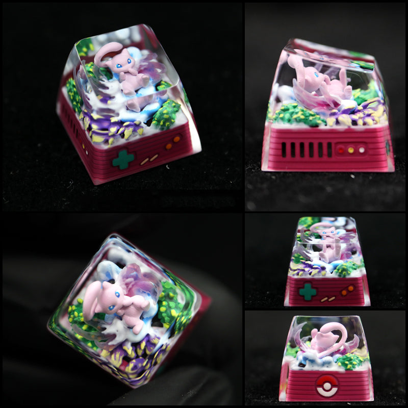 Pet Pok é mon Collection, Crystal Drops of Glue Material Artisankeycaps, Anime, Game, Culture, Creativity, Peripheral Decoration, Personalized Keycaps