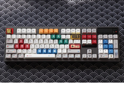 Metal keycaps, game console themed keycaps, mechanical keyboards, personalized keycaps, all metal game console keycaps, decorative keycaps