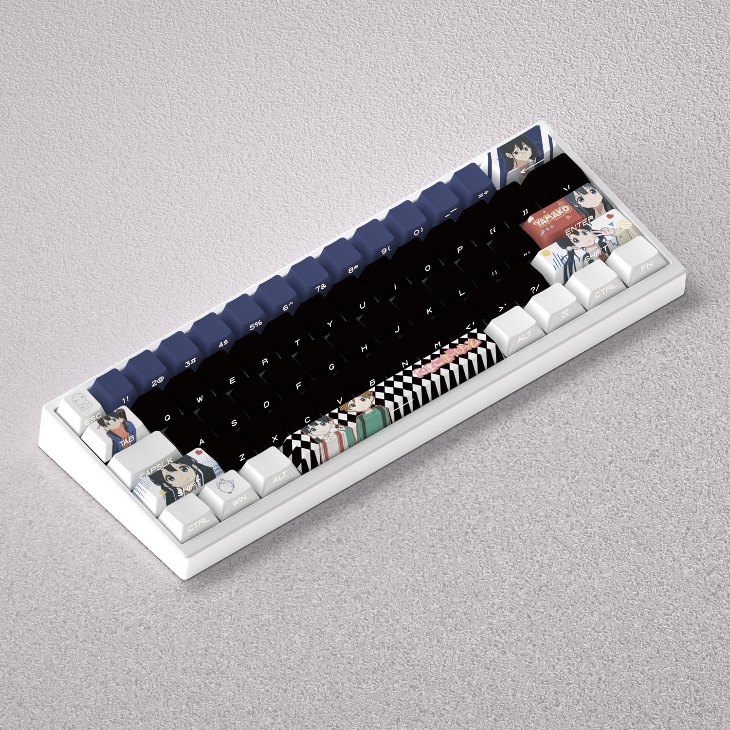 Tamako Market Theme, Kitashirakawa Tamako Anime Game Creative Personalized Keycap Set PBT Material Original Factory Height Sublimation Printing