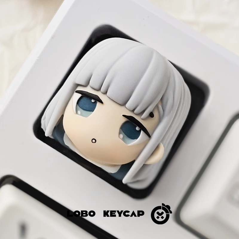 Aharen-san wa Hakarenai， Multi colored resin molded personalized keycaps, resin decorative keycaps around anime and game characters