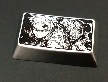 Naruto series, zinc alloy personalized keycaps, 1.5U、1.75U metal decorative keycaps, anime and game character peripheral keycaps
