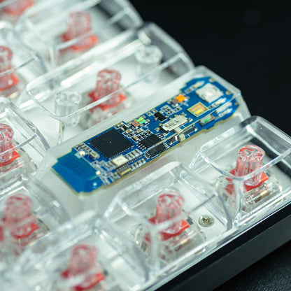 Circuit board design personalized keycaps Crystal drops of glue sealing circuit board decorative keycaps