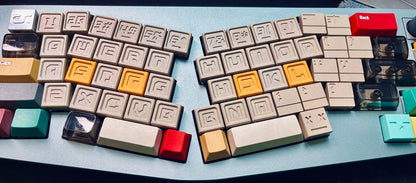 27 double B-key letter+number+symbol aluminum alloy personalized metal keycap