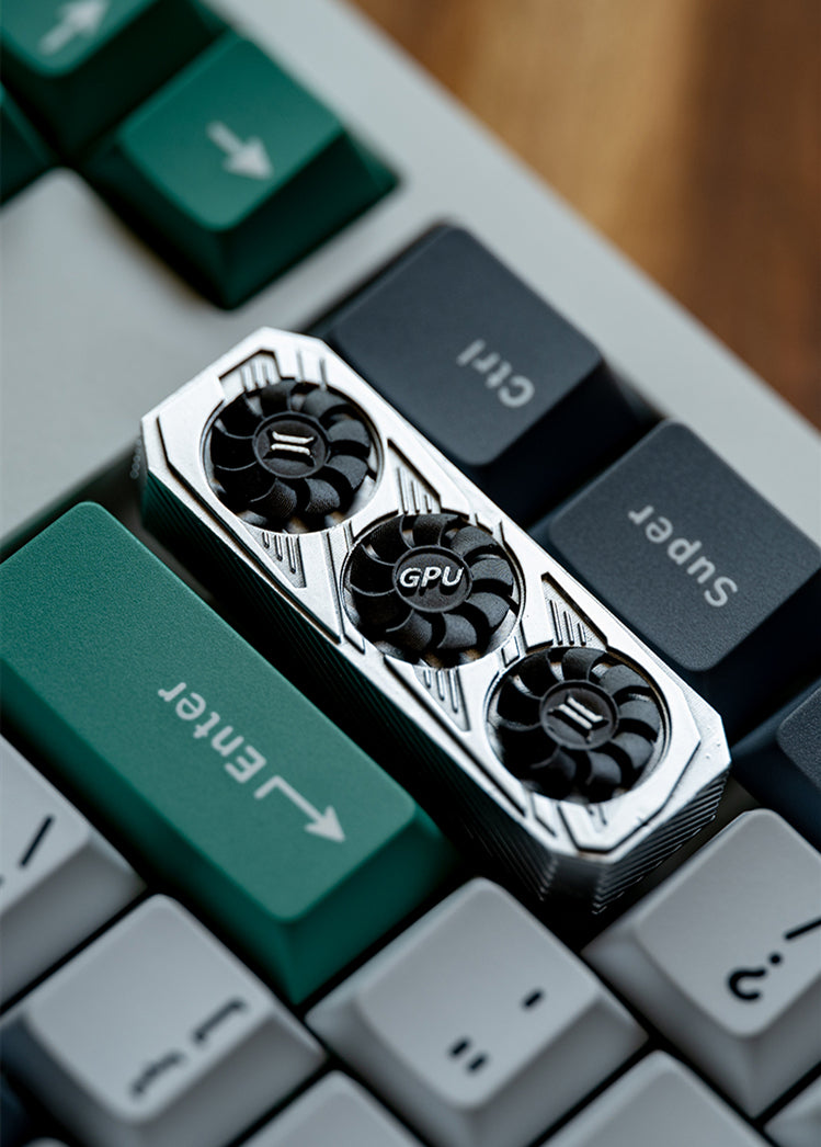 Mechanical keyboard with large key positions of 2.75U, right shift graphics card, GPU, personalized keycaps