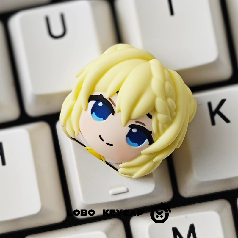 Yazisha Ezhava, Multi colored resin molded personalized keycaps, resin decorative keycaps around anime and game characters
