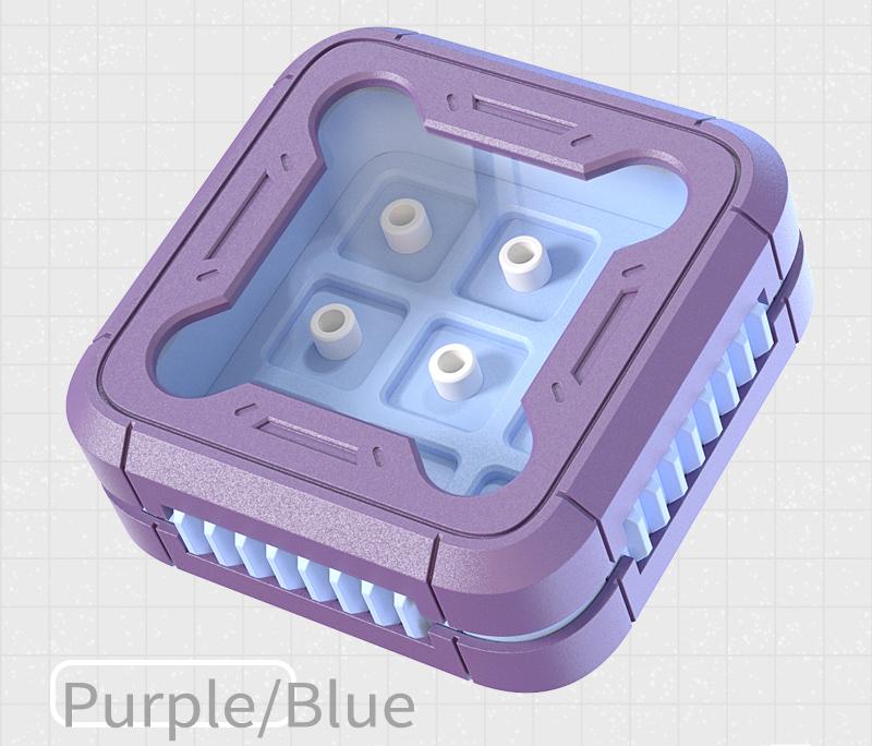 9-key spacecraft design, 3D printed resin keycap box, personalized keycap storage box, dust-proof magnetic absorption nano keycap customized display keycap box with multiple colors to choose from