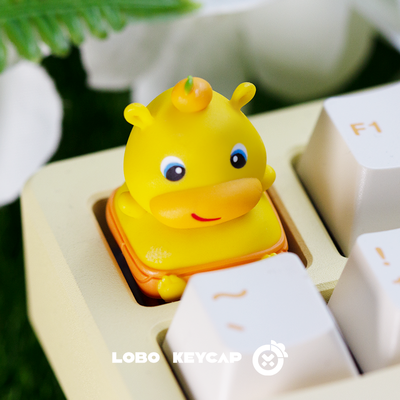 Cute capybara, multi-color resin molded personalized keycaps, cute pet creative keycaps