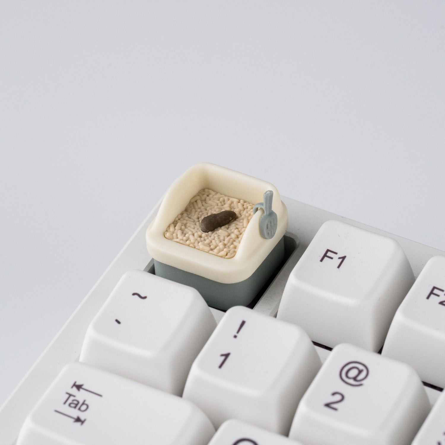 Cat litter box keycaps, personalized keycaps, mechanical keyboard peripherals, funny and creative keycaps