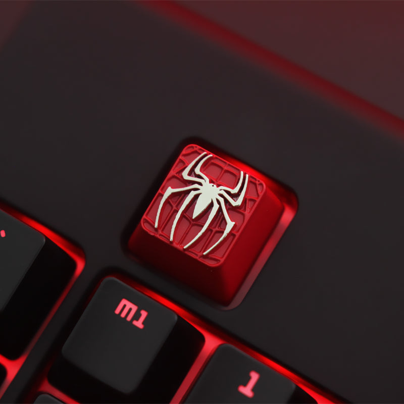 Marvel Cinematic Universe Avengers Spider Man Mechanical Keyboard Zinc Aluminum Metal Embossed Keycaps