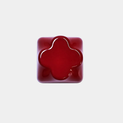 Metal personalized keycaps with plum blossom shaped aluminum alloy keycaps, metal baked paint, CNC machining, customized keycaps