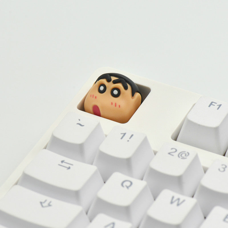 Creyon Shin-chan, Multi colored resin personalized keycaps, decorative keycaps, anime character keycaps