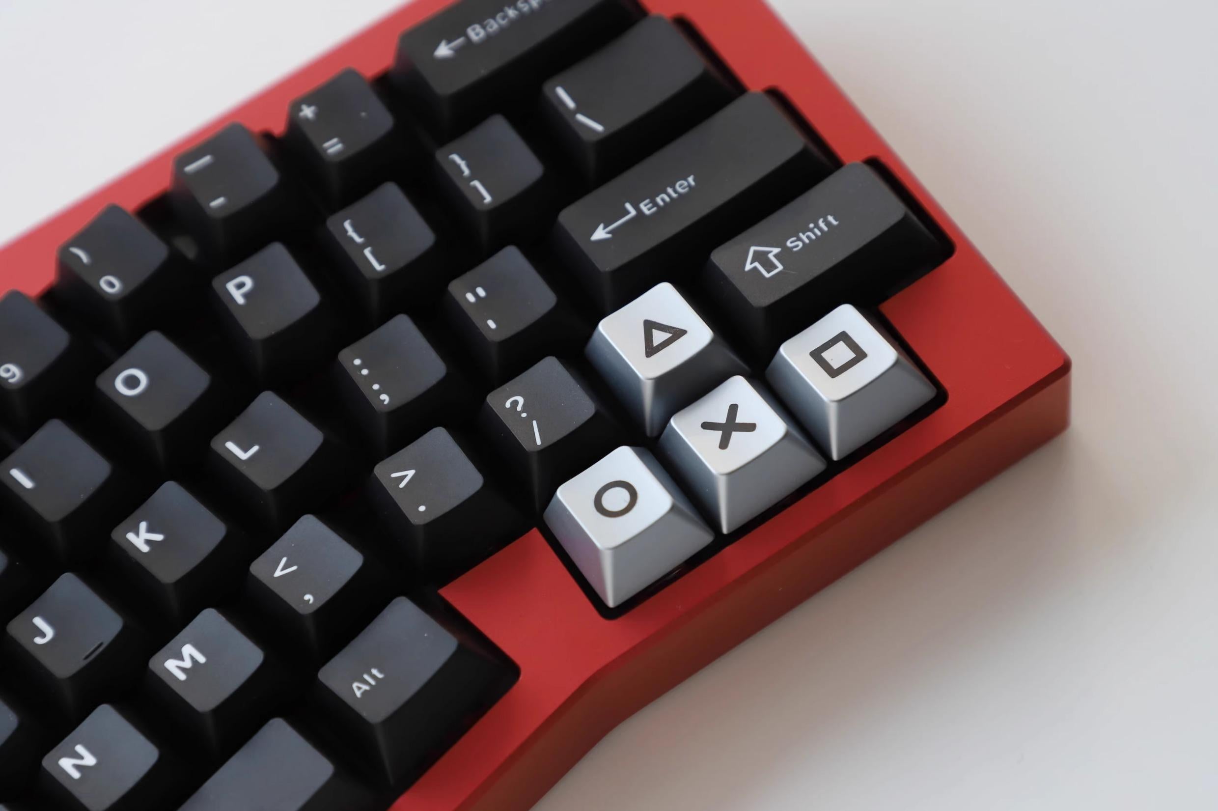 Metal minimalist pattern directional key set, zinc alloy personalized keycaps, mechanical keyboard decorative keycaps, artistic minimalist style keycaps