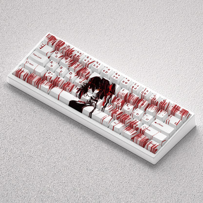 Tokisaki Kurumi keycaps DATE A LIVE theme factory high PBT five sided heat sublimation adaptation 60 65 68