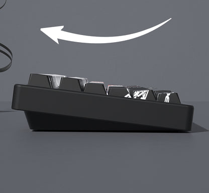 Chainsaw Man Theme Makima Side Engraved Transparent Keycaps OEM Height PBT Thermal Sublimation Anime Game Theme Customized Keycaps