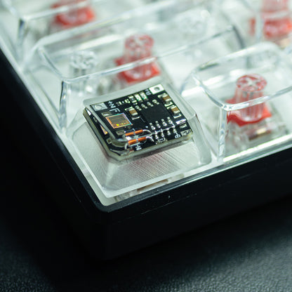 Circuit board design personalized keycaps Crystal drops of glue sealing circuit board decorative keycaps