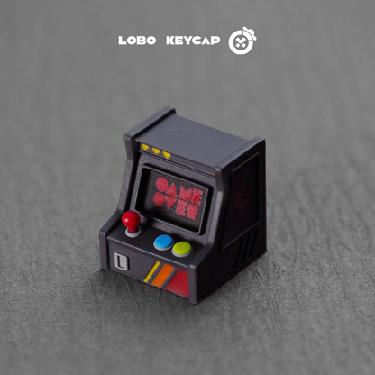 Arcade game， Multi colored resin molded personalized keycaps, game retro creative keycaps