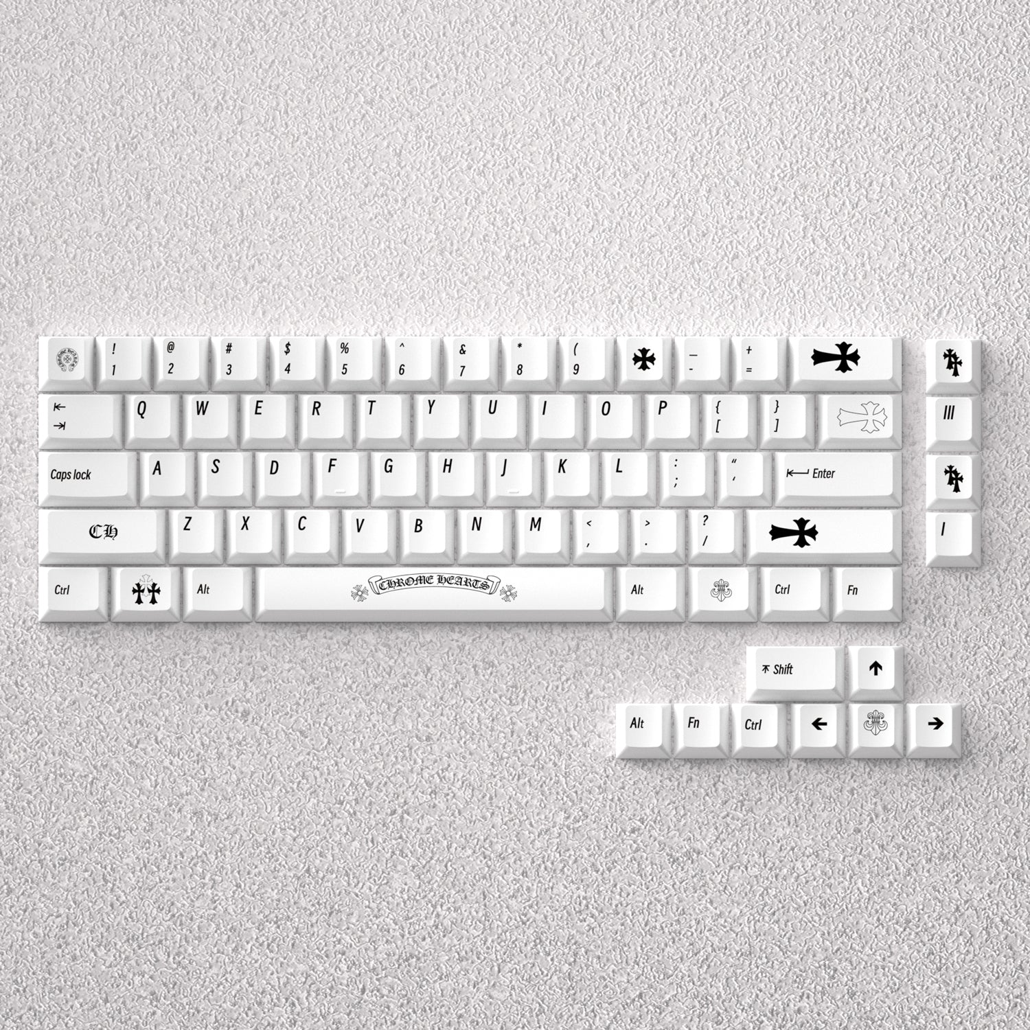 Chrome Hearts Theme, Anime Game Creative Personalized Keycap Set PBT Material Original Factory Height Sublimation Printing
