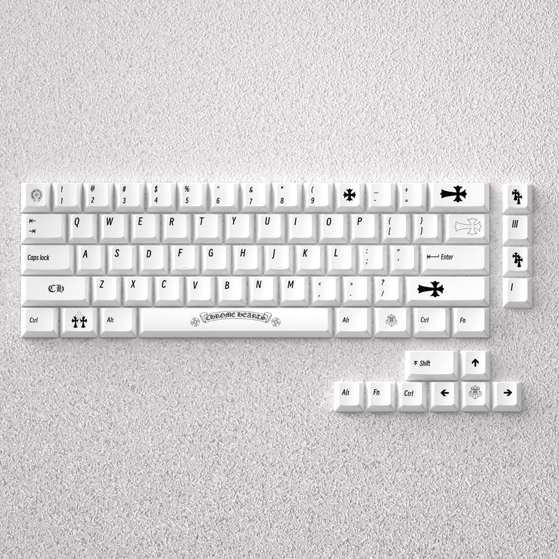 Chrome Hearts Theme, Anime Game Creative Personalized Keycap Set PBT Material Original Factory Height Sublimation Printing