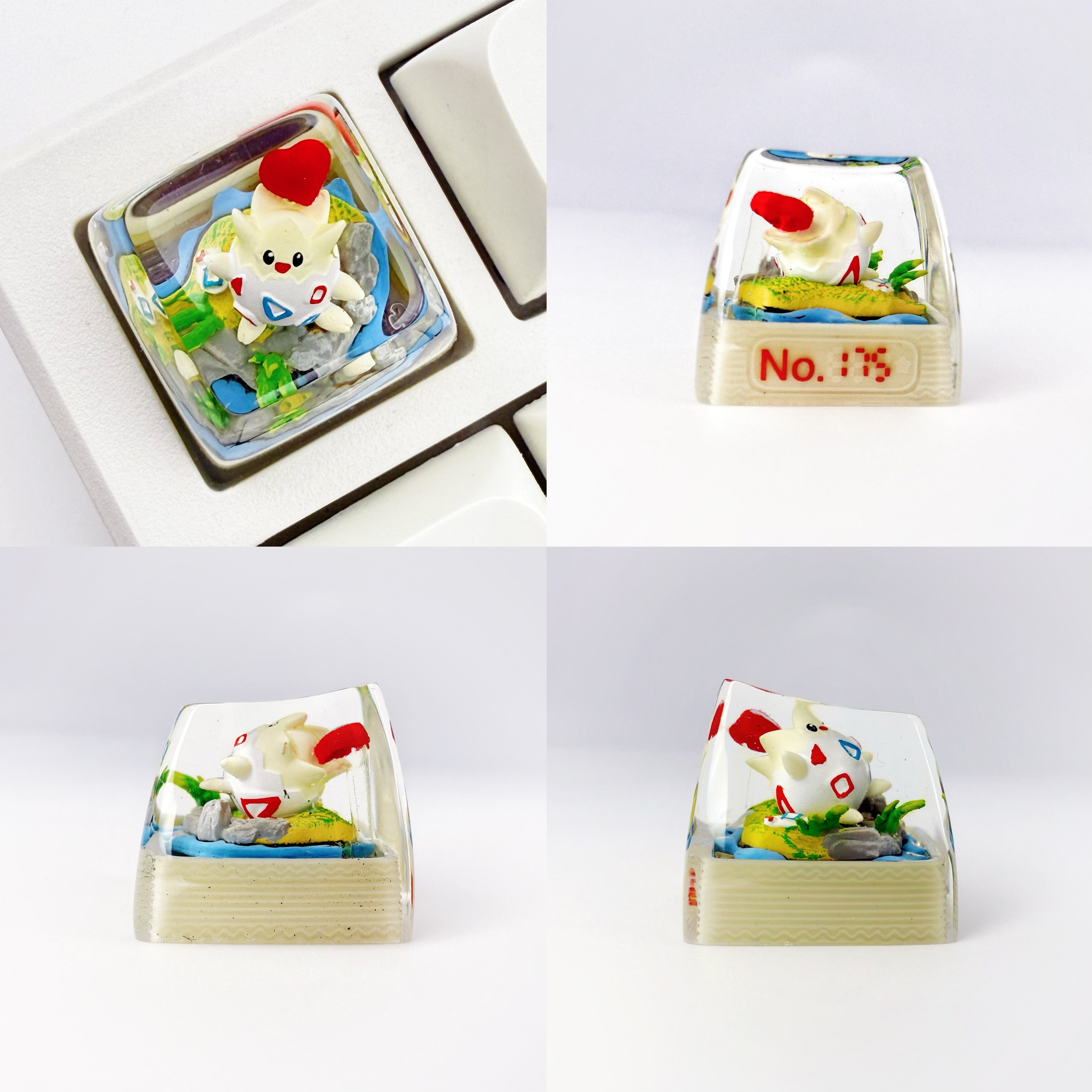 Pet Pok é mon Collection, Crystal Drops of Glue Material Artisankeycaps, Anime, Game, Culture, Creativity, Peripheral Decoration, Personalized Keycaps