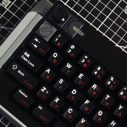 White on Black+special characters, aluminum alloy CNC, enamel coloring, all metal personalized keycaps, metal keycap set