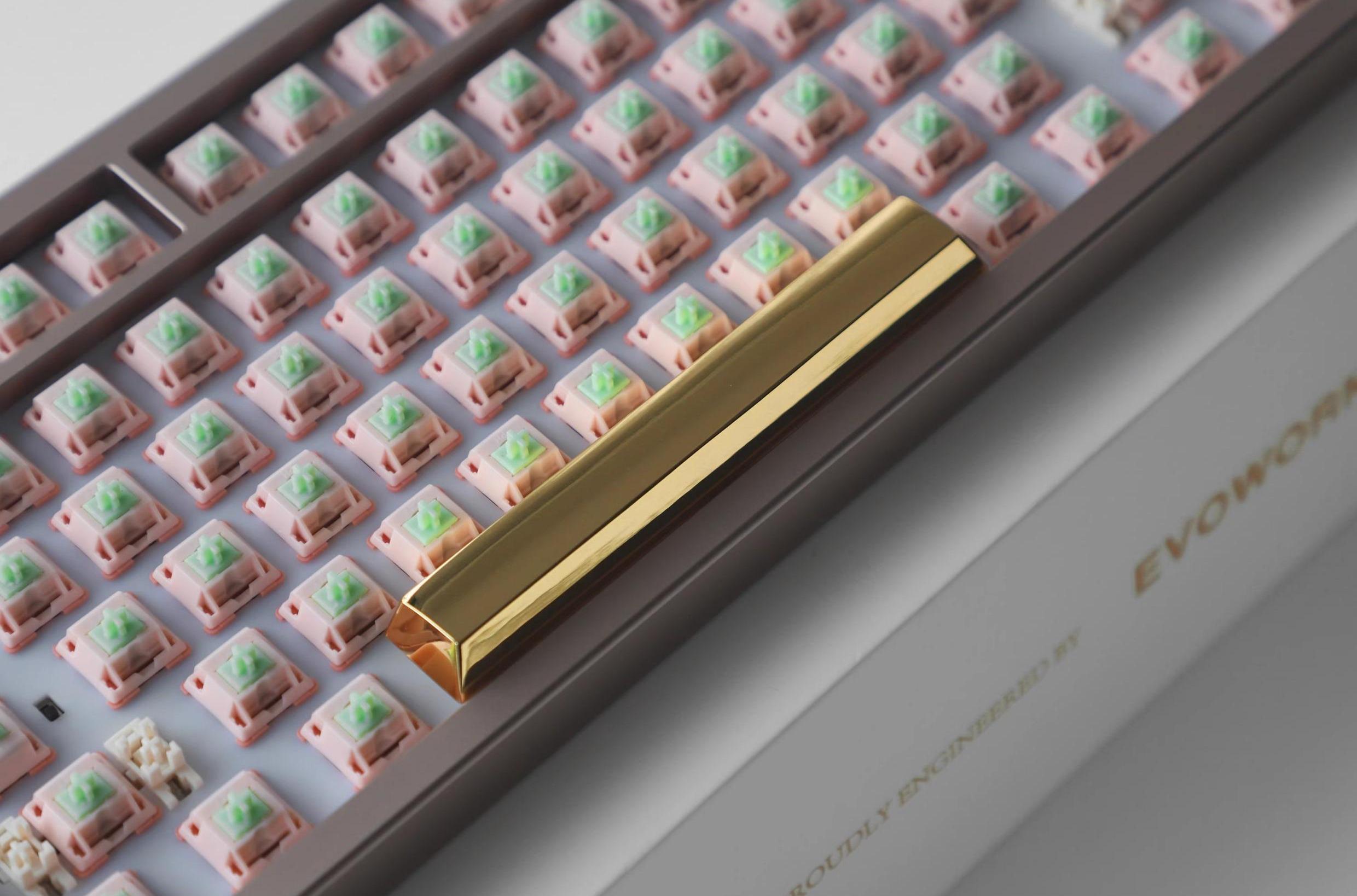 Metal Spacebar Coating Process, 6.25U Universal Metal Keycap, Personalized Spacebar Keycap