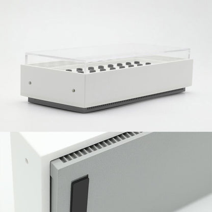 4X10 resin 3D printed magnetic keycap 40 key storage box display box dustproof personalized keycap storage box