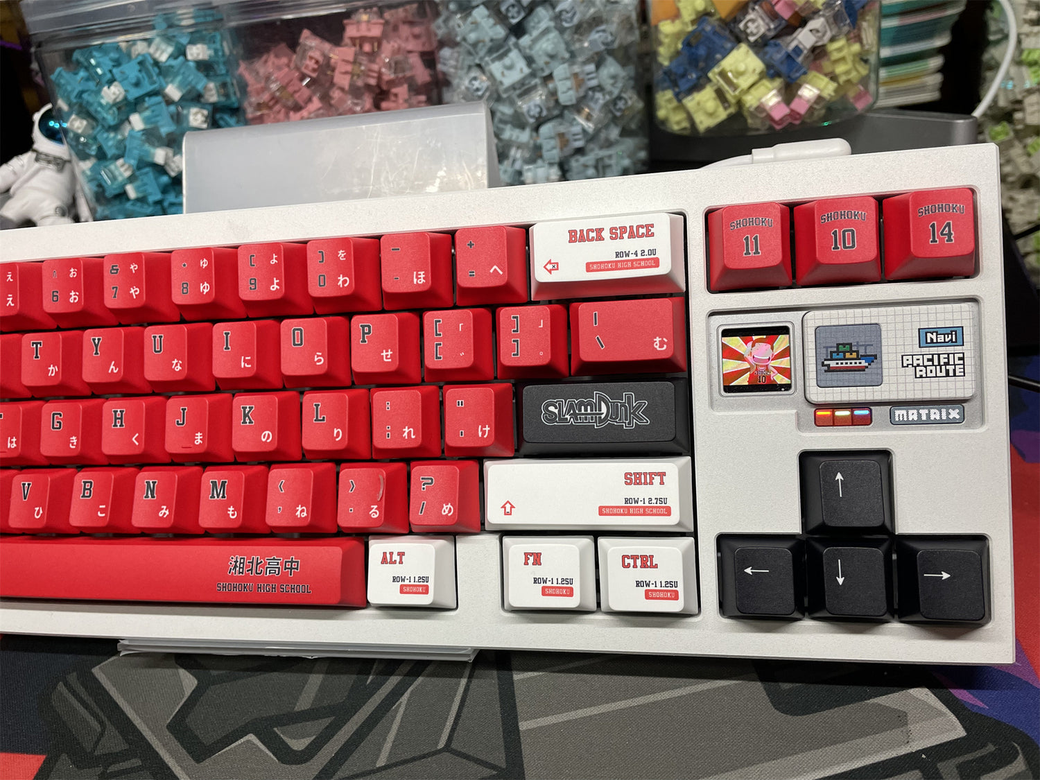SLAM DUNK Theme, PBT Material Five sided Heat Sublimation, Anime Game Series Personalized Set Decorative Keycaps